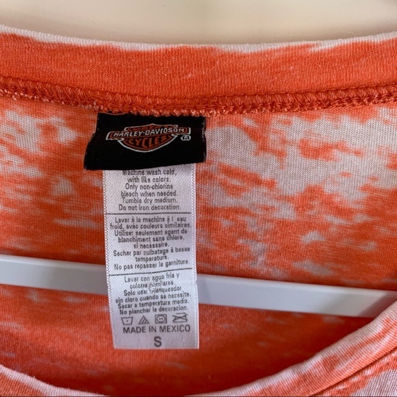 Harley-Davidson Burnt-Out T-Shirt, Orange, Small - Picture 3 of 4